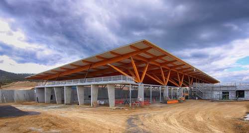 Stromlo Aquatic facility under construction, civil enginnering design Northrop